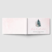 Baby its cold outside Pink Silver Baby Shower Gastenboek (Volledig)