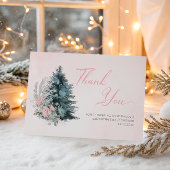 Baby its cold outside Pink Silver  Bedankkaart