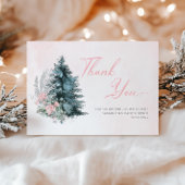 Baby its cold outside Pink Silver Bedankkaart