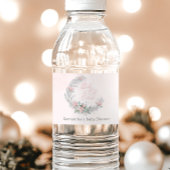 Baby its cold outside Pink Winter  Waterfles Etiket