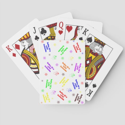 Baby its cold outside Playing Cards Speelkaarten (Achterkant)