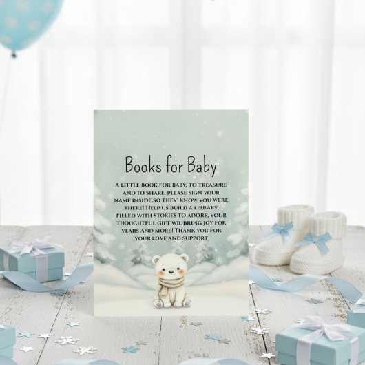 Baby It's Cold Outside Polar Bear Books for Baby Informatiekaartje