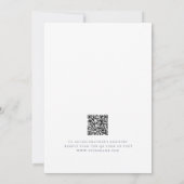 Baby It's Cold Outside QR Code Baby Shower-verjaar Kaart (Achterkant)
