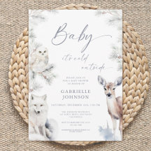 Baby It's Cold Outside QR Code Baby Shower-verjaar