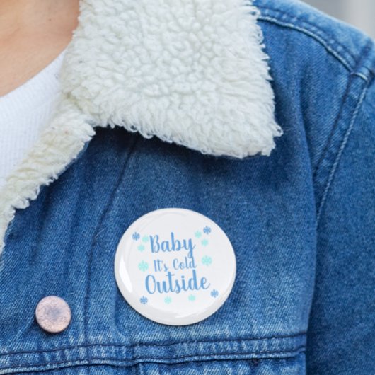Baby It's Cold Outside Ronde Sticker