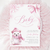 Baby It's Cold Outside Roze Beer Baby Shower