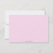 Baby it's Cold Outside Roze RSVP Kaart (Achterkant)