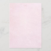 Baby It's Cold Outside Roze Strik Baby Shower Kaart (Achterkant)