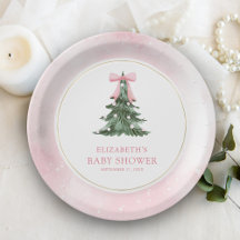 Baby It's Cold Outside Roze Strik Baby Shower