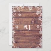 Baby It's Cold Outside Rustic Winter Baby Shower Kaart (Achterkant)