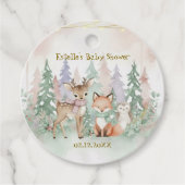 Baby It's Cold Outside Schattig Winter Bos Bedankjes Labels (Voorkant)