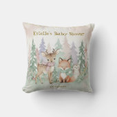 Baby It's Cold Outside Schattig Winter Bos Kussen (Voorkant)