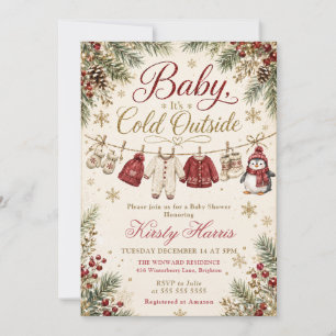 Baby It's Cold Outside Shower Kaart