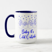 Baby It's Cold Outside Sneeuwmannen Sneeuwen Kerst Mok (Links)