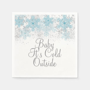 Baby It's Cold Outside Sneeuwvlok Servetten
