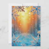 Baby Its Cold Outside Snowy Winter Baby Shower Kaart (Achterkant)