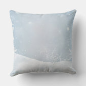 Baby, It's Cold Outside Soft Teddy Bear & Snowflak Kussen (Achterkant)