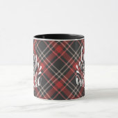 Baby It's Cold Outside Tartan Kerstfeest Mok (Midden)