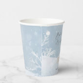 Baby, It's Cold Outside Teddy Bear Winter Elegance Papieren Bekers (Rechts)