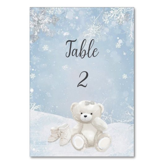 Baby, It's Cold Outside Teddy Bear Winter Kaart (Voorkant)