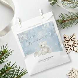 Baby, It's Cold Outside Teddy Bear Winter Keepsake Bedankzakje