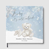 Baby, It's Cold Outside Teddy Bear Winter Keepsake Gastenboek (Voorkant)