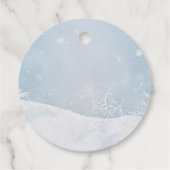 Baby, It's Cold Outside Teddy Bear Wonderland  Bedankjes Labels (Achterkant)