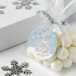 Baby, It's Cold Outside Teddy Bear Wonderland Bedankjes Labels