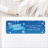 Baby it's Cold Outside Winter Adreslabels Etiket (Insitu)