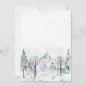 Baby It's Cold Outside Winter animals Baby Shower Kaart (Achterkant)