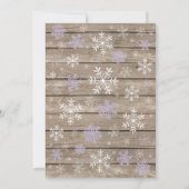 Baby It's Cold Outside Winter Baby Meisje Shower Kaart (Achterkant)