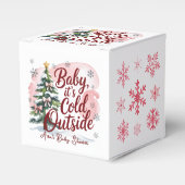 Baby, It's Cold Outside Winter Baby Shower Bedankdoosjes (Voorkant Zijde)