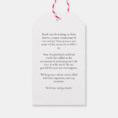 Baby It's Cold Outside Winter baby shower bedankje Cadeaulabel (Achterkant)