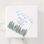 Baby It's Cold Outside Winter Baby Shower Bedankjes Labels (In situ)