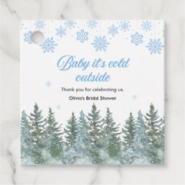 Baby It's Cold Outside Winter Baby Shower Bedankjes Labels
