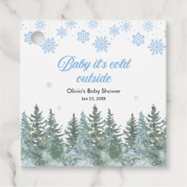 Baby It's Cold Outside Winter Baby Shower Bedankjes Labels