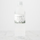 Baby It's Cold Outside Winter Baby Shower Favoren Waterfles Etiket (Voorkant)