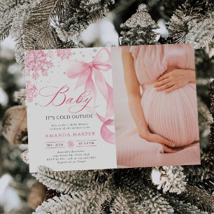 Baby It's Cold Outside Winter Baby Shower Foto Kaart