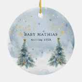 Baby It's Cold Outside Winter Baby Shower Gifts Keramisch Ornament (Achterkant)