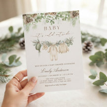 Baby It's Cold Outside Winter Baby Shower groen