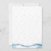 Baby it's cold outside, Winter Baby Shower Invitat Kaart (Achterkant)