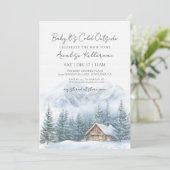 Baby It's Cold Outside Winter Baby Shower Kaart (Staand voorkant)