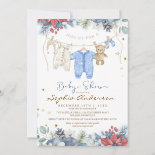 Baby It's Cold Outside Winter Baby Shower Kaart