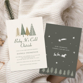 Baby It's Cold Outside Winter Baby Shower  Kaart