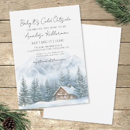 Baby It's Cold Outside Winter Baby Shower Kaart