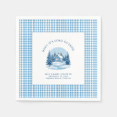 Baby It's Cold Outside Winter Baby Shower  Servet (Voorkant)