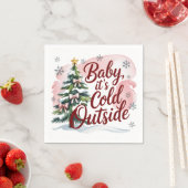 Baby, It's Cold Outside Winter Baby Shower Servet (Insitu)