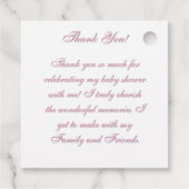 Baby, It's Cold Outside Winter Baby Shower Thanks Bedankjes Labels (Achterkant)