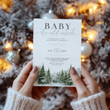 Baby It's Cold Outside Winter Baby Shower Uitnodig