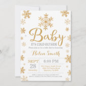Baby It's Cold Outside Winter Babyshower Kaart (Voorkant)